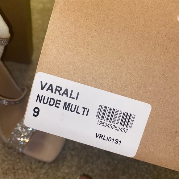 Steve madden chunky open toe nude heels size 9 - Picture 10 of 11